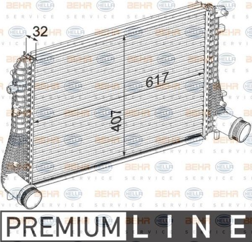 Интеркулер VAG 1K0145803AF Mahle Behr