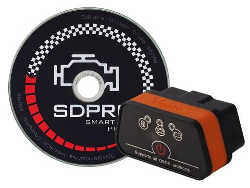 Интерфейс OBD2 bt iCar + польское программное обеспечение SDPROG FIAT