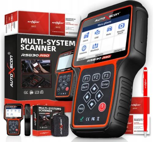 Інтерфейс діагностичного тестера Autoxscan RS830FULL