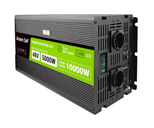 Інверторний перетворювач Green Cell 48V на 230V PowerInverter 5000/10000W