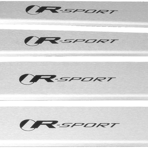 JAGUAR XF MK2 R SPORT Накладки на пороги из нержавеющей стали 304, черные, с