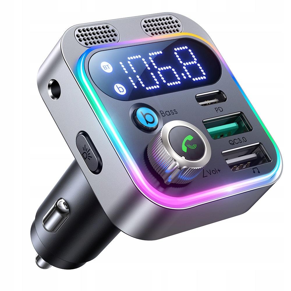 ЯКІСТЬ FM-ПЕРЕДАВАЧ ДЛЯ АВТОМОБІЛЯ USB + USB-C 48W