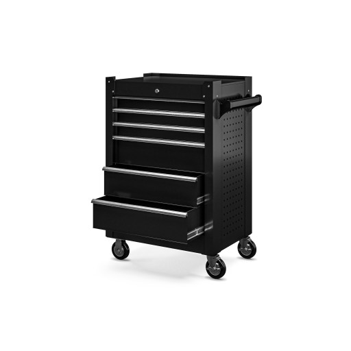 JAN NOWAK Металевий візок для інструментів з ящиками JOE All Black