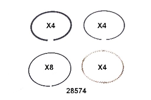 428574J - КІЛЬЦЯ ПОРШНЕВІ JAPKO КОМПЛЕКТ 16