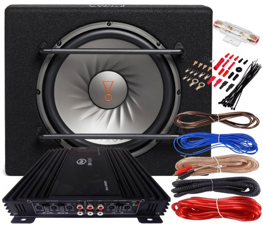 САБВУФЕР JBL 1000W BASS BOX + УСИЛИТЕЛЬ BM 1200W ПРОВОДКА