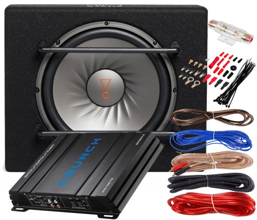 САБВУФЕР JBL 1000W BASS TUBE BOX + CRUNCH УСИЛИТЕЛЬ + КАБЕЛИ