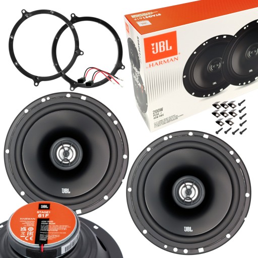 Автомобильные динамики JBL 200 Вт + проставки для AUDI A3 8L A4 B5 A6 C5 TT 8N