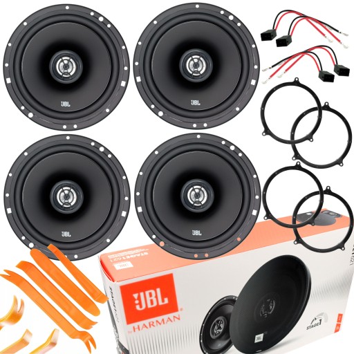 Автомобильные динамики JBL 4 для A6 C5 Avant Sedan, передние + задние проставки