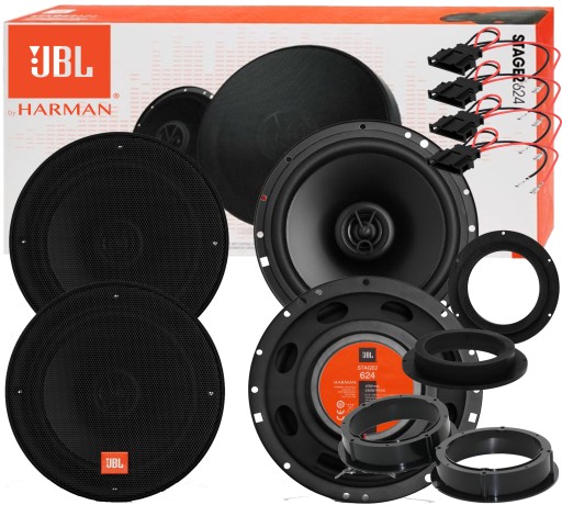 JBL 624 ДИНАМІКИ VW TIGUAN TOURAN GOLF 5 JETTA 5 SKODA OCTAVIA ПЕРЕД + ЗАД