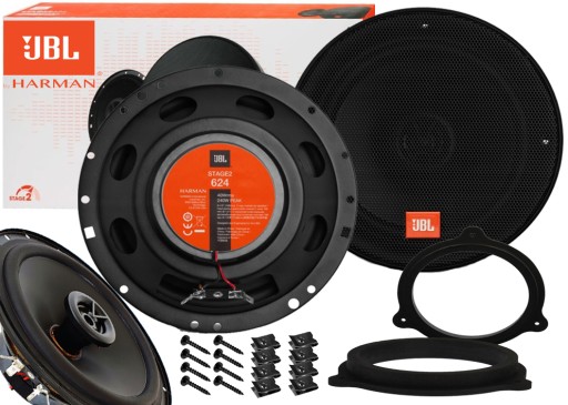 JBL 624 ПОТУЖНА АВТОМОБІЛЬНА АКУСТИКА RENAULT MASTER TRAFIC + ПРОСТАВКИ