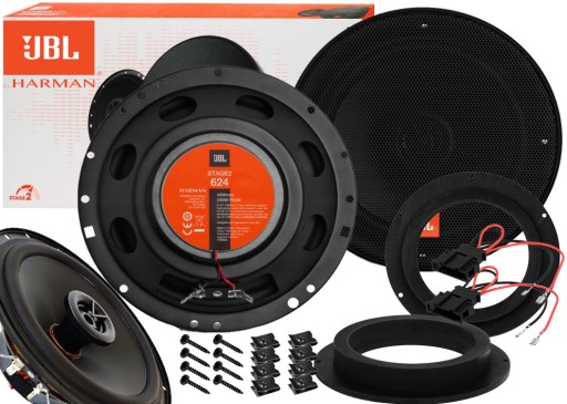 JBL 624 ПОТУЖНА ДИНАМІКА VW GOLF 5 JETTA SHARAN TIGUAN TOURAN TOUAREG ПЕРЕД