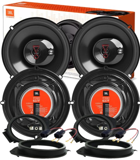 JBL 637 3-полосные динамики CHEVROLET COBALT CRUZE MALIBU HUMMER H3 ПЕРЕДНЯЯ + ЗАДНЯЯ