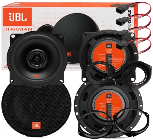 ДИНАМИКИ JBL 4 ШТ. ДЛЯ FIAT GRANDE PUNTO 500 FORD KA ПЕРЕДНИЕ + ЗАДНИЕ ДВЕРИ