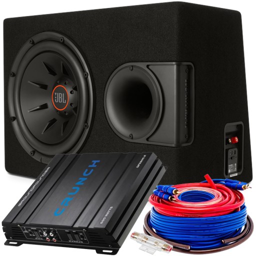 JBL STRONG BASS BOX 1100 Вт + CRUNCH УСИЛИТЕЛЬ + КАБЕЛИ