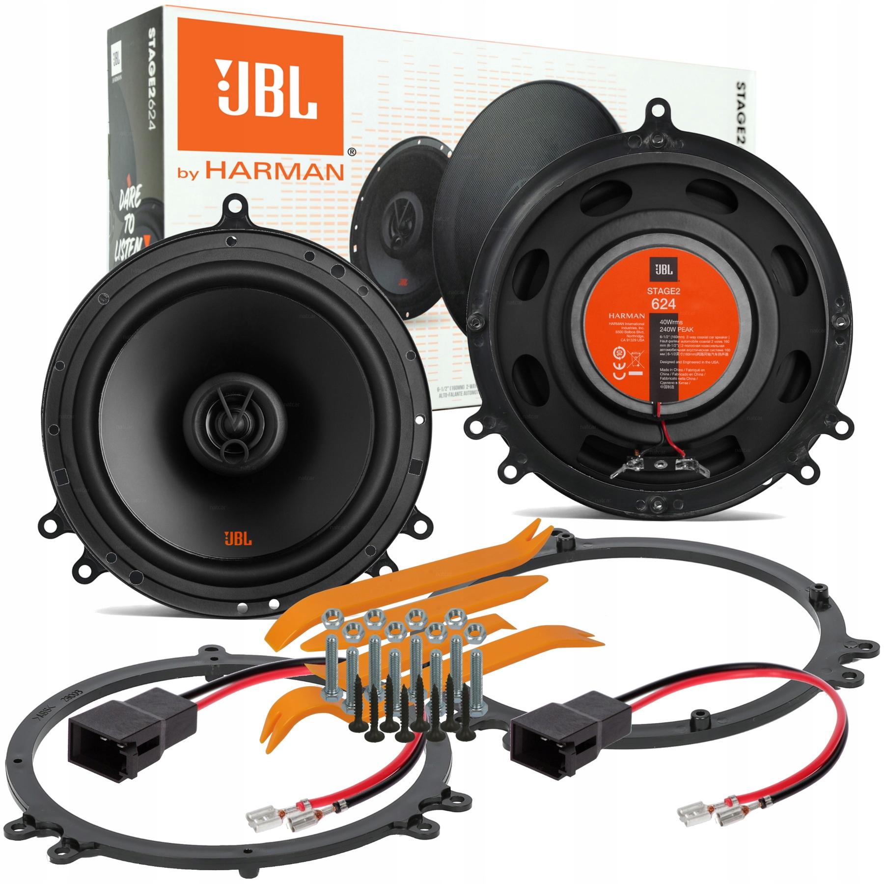 JBL STAGE2 624 колонки AUDI A3 8L A4 B5 задняя диста