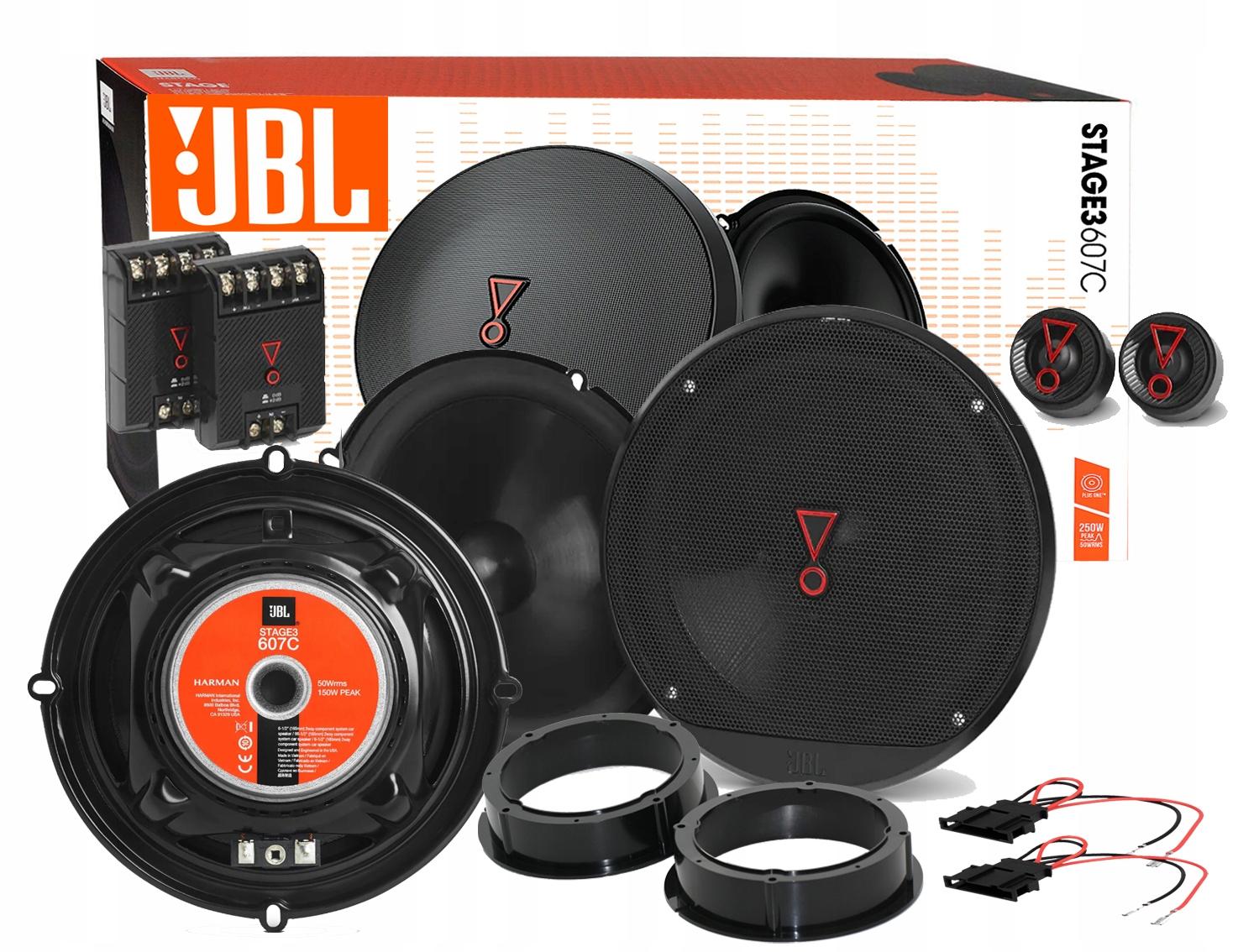 JBL STAGE3 607C колонки VW TRANSPORTER T5 спереди