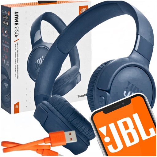 НАУШНИКИ JBL TUNE 520BT BLUE BLUETOOTH PURE BASS 57H БЕСПЛАТНО