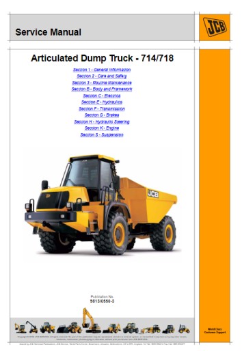 JCB Service Manual Articulated Dump Truck-714/718