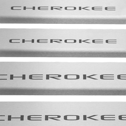 JEEP CHEROKEE MK5 KL Накладки на пороги з нержавіючої сталі 304, чорні, матові