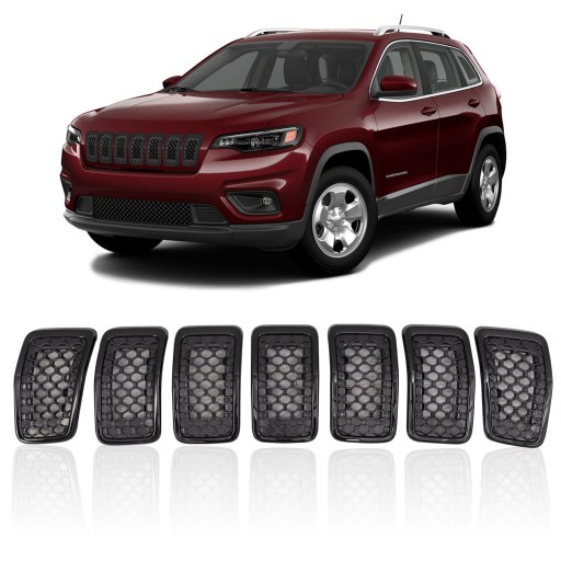 JEEP CHEROKEE V KL 2018+ РЕШЕТКА, ЧЕРНАЯ