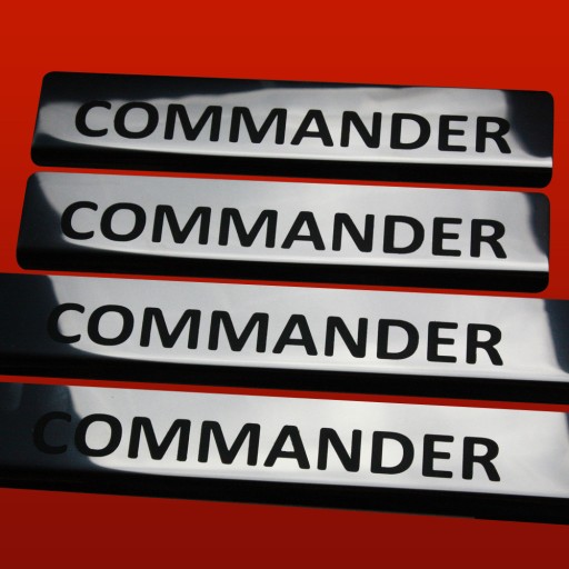 JEEP COMMANDER Глянцеві накладки з нержавіючої сталі 304. Дзеркальне покриття