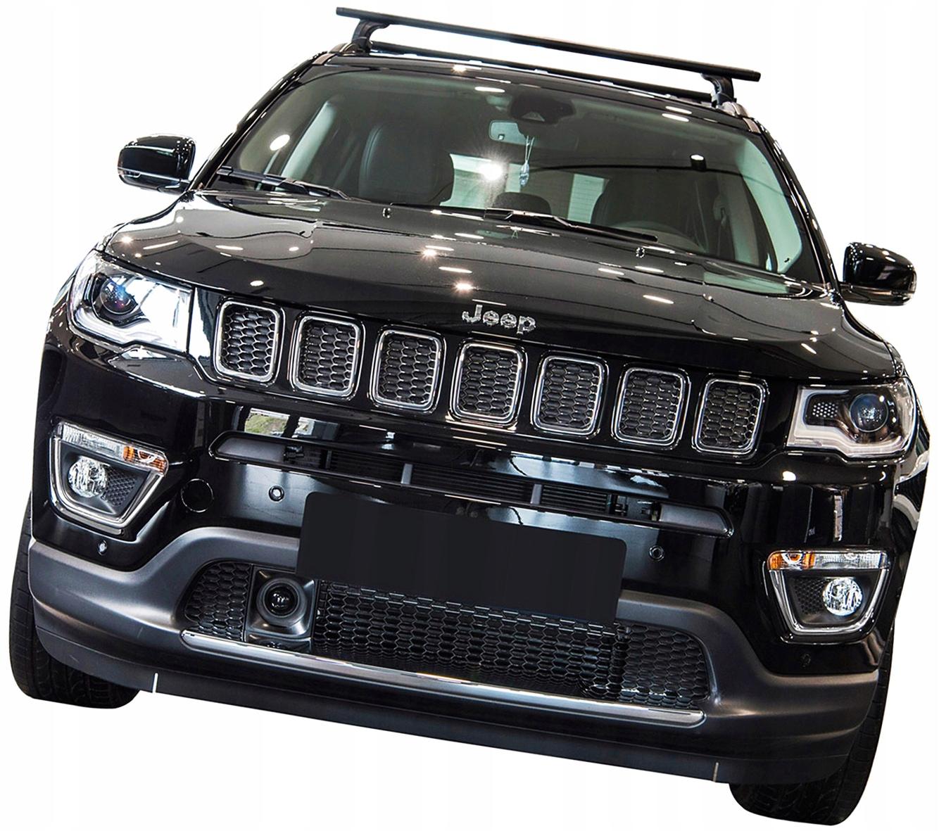 JEEP COMPASS II 17 + ХРОМ ГАЛОГЕННЫЕ ДЕКОРАТИВНЫЕ МОЛДИНГИ