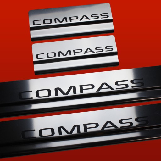 JEEP COMPASS Крышки из глянцевой нержавеющей стали 304 с зеркальной отделкой.