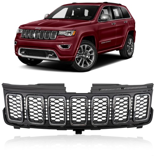 JEEP GRAND CHEROKEE IV WK2 2017-2021 РЕШЕТКА ПЕРЕДНЯЯ ХРОМИРОВАННАЯ 68258419AB