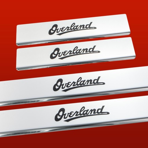 JEEP GRAND CHEROKEE MK3 WK OVERLAND Накладки на пороги, глянець, нержавіюча сталь 304