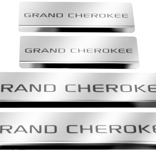 JEEP GRAND CHEROKEE MK4 WK2 Рестайлинговые накладки на пороги 304 W, нержавеющая сталь
