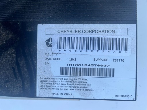 68248754AD - JEEP GRAND CHEROKEE 2015-