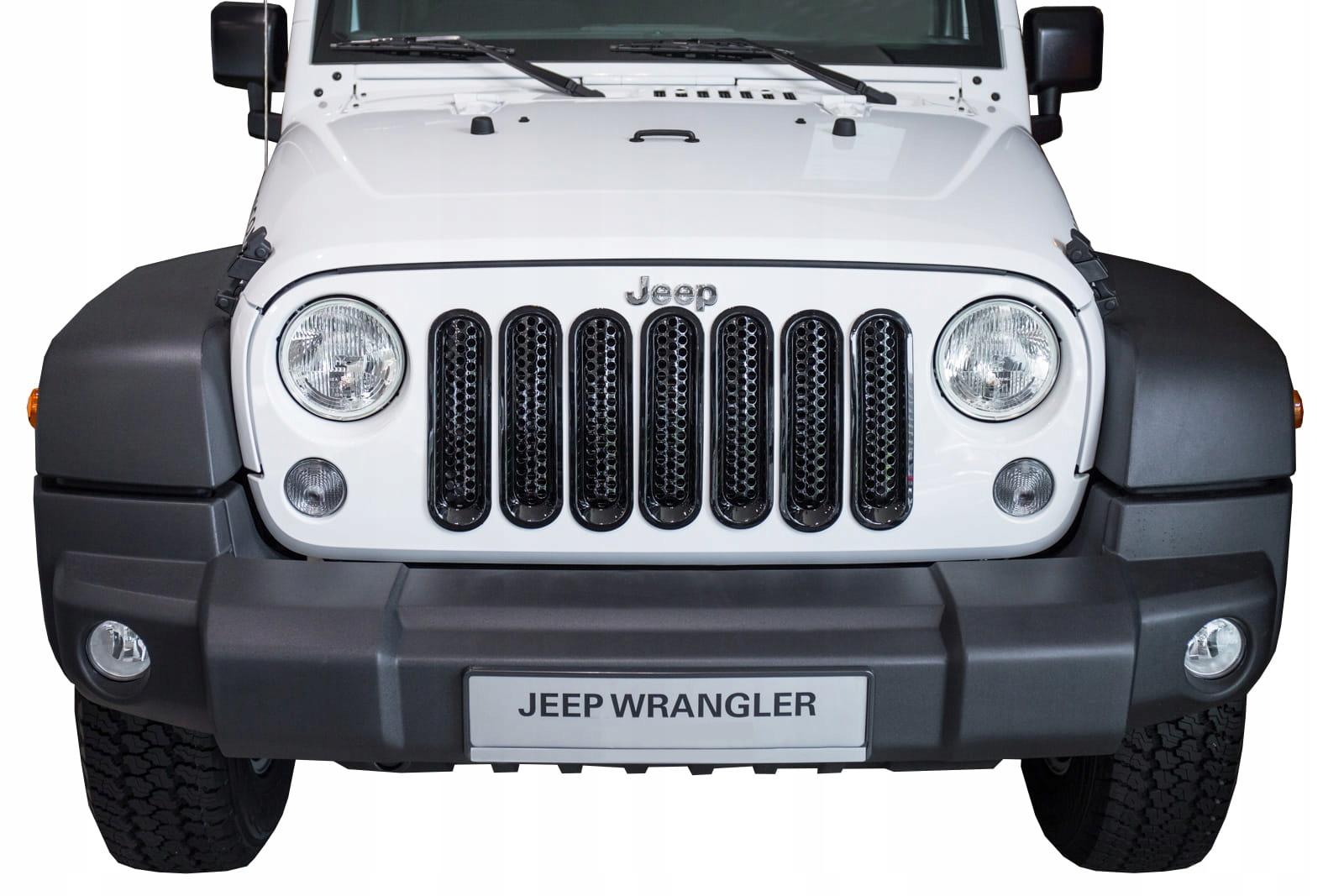 JEEP WRANGLER JK 2007-18 ГРИЛЬ ВСТАВКИ ЧОРНИЙ ABS