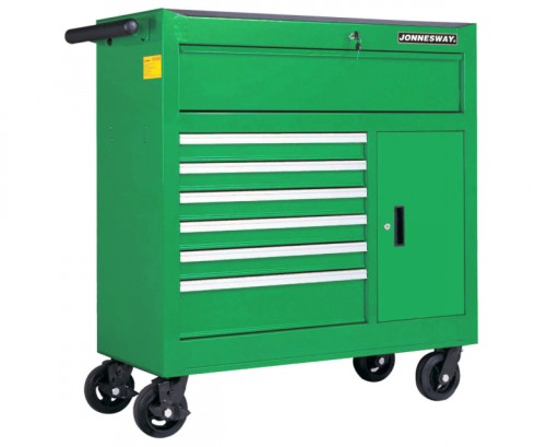 ИНСТРУМЕНТАЛЬНАЯ ТЕЛЕЖКА JONNESWAY ШКАФ С 7 ЯЩИКАМИ СО ШКАФОМ