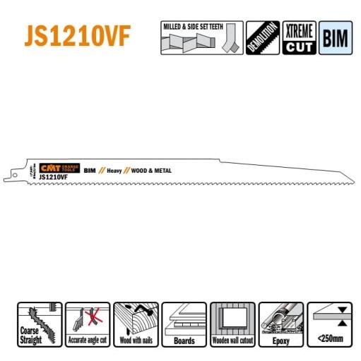 JS1210VF-5 Сабельная пила L = 300 I = 280 H = 22 K