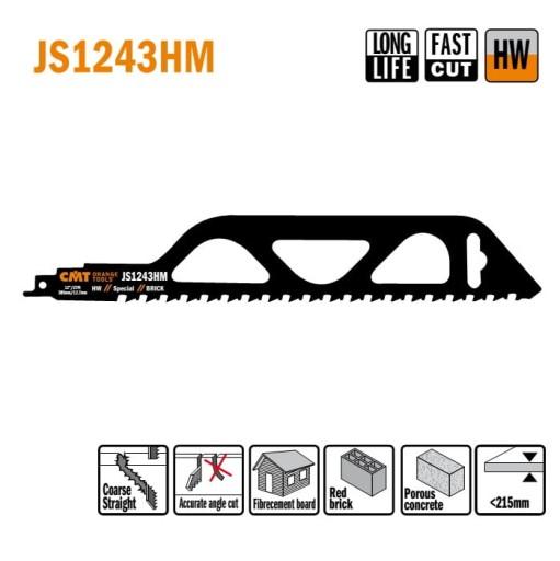 JS1243HM Сабельная пила L = 305 I = 250 H = 50 K =