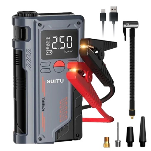 JUMP STARTER BOOSTER POWERBANK АВТОМОБІЛЬНИЙ КОМПРЕСОР LED НАСОС 20000MAH