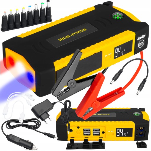 JUMP STARTER BOOSTER POWERBANK 12V НАБІР ФАХИКА 16800mAh