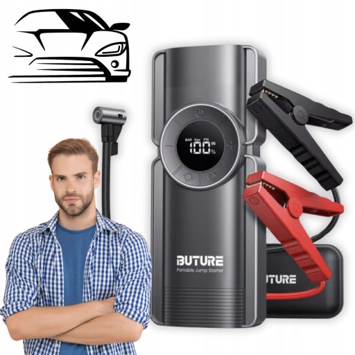 АВТОМОБИЛЬНОЕ ЗАПУСКНОЕ УСТРОЙСТВО JUMPSTARTER 20000 мАч 2500 А МОЩНЫЙ КОМПЛЕКТ