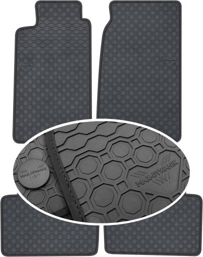 Jaguar XJ6 X300 SD 1994-1997 гумові килимки PrimeLiner - Чорні