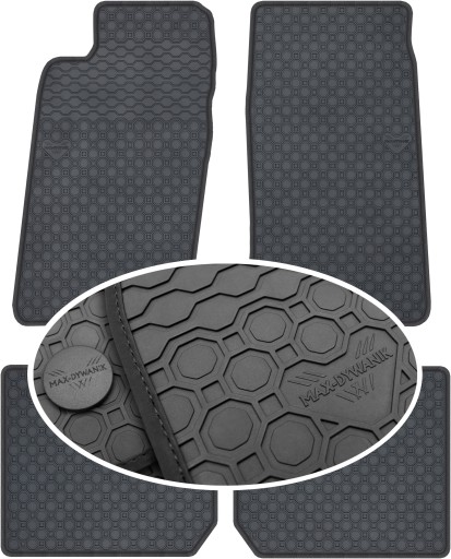 Гумові килимки Jaguar XJ8 X308 SD Long 97-04 PrimeLiner - Чорні