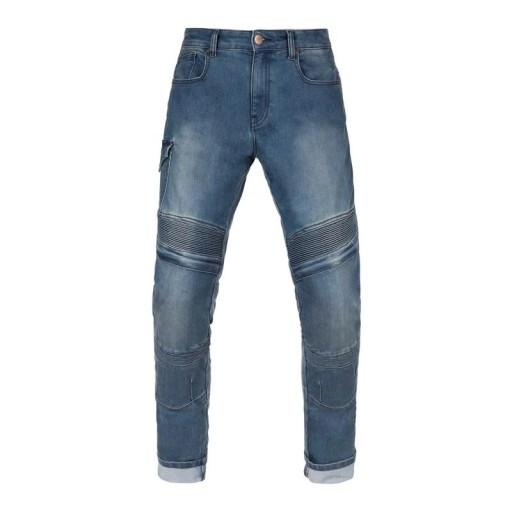 Мотоциклетные джинсовые брюки BROGER OHIO WASHED BLUE БЕСПЛАТНО