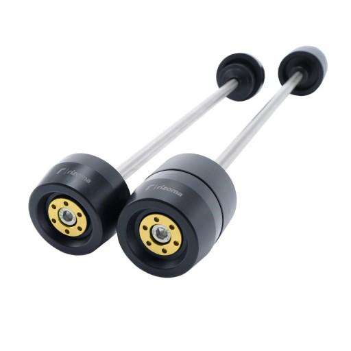 Одна пара — протекторы для колес мотоцикла в золотом стиле