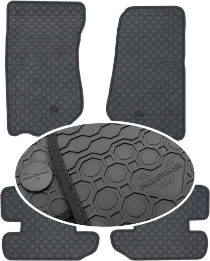 Гумові килимки Jeep Wrangler II 2D 2007-2011 PrimeLiner - Чорні