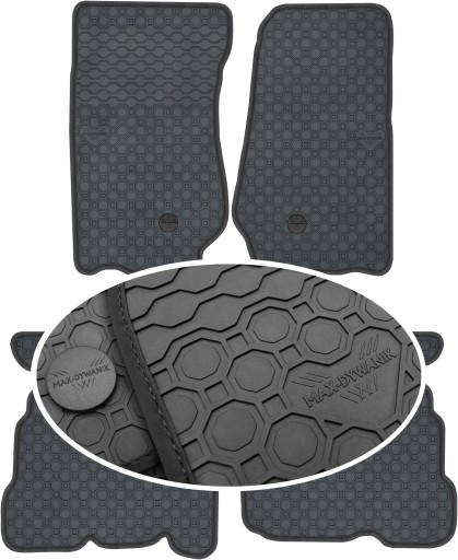 Гумові килимки Jeep Wrangler II 4D 2007-2011 PrimeLiner - Чорні