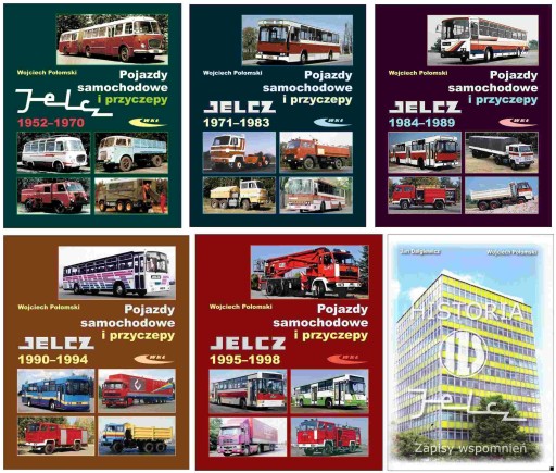 Jelcz 1952-1998 вантажівки автобуси причепи - 5 альбомів + пам'ять на 24 години