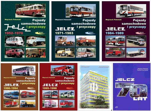 Jelcz 1952-2022 вантажівки автобуси причепи - 6 альбомів + пам'ять на 24 години