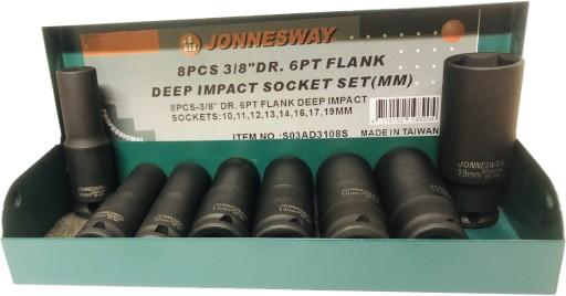 Набір головок Jonnesway Impact 3/8'' 8шт LONG