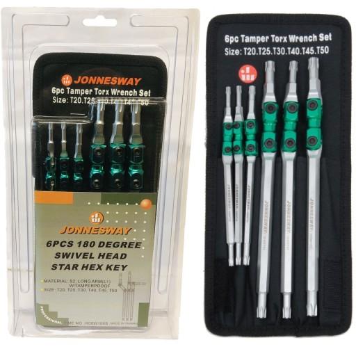 Набор шарнирных ключей Torx Jonnesway T9-T40