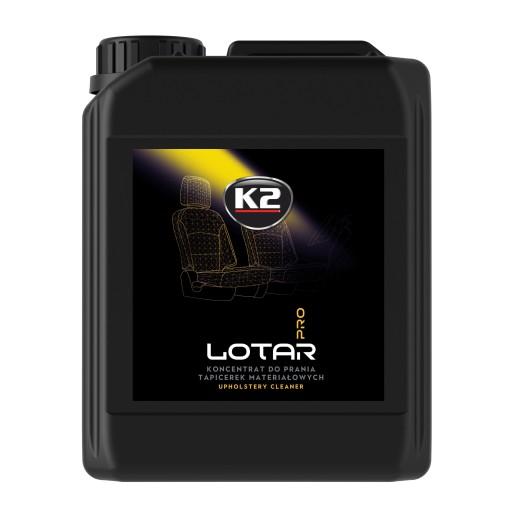 K2 LOTAR PRO 5KG 5L МОЮЩАЯ ЖИДКОСТЬ ДЛЯ ЧИСТКИ ОБИВКИ КОВРОВ И ТКАНИ