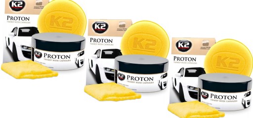 K2 PROTON HARD WAX CARNAUBA для захисту фарби ГУБКА МІКРОФІБРА 200 МЛ